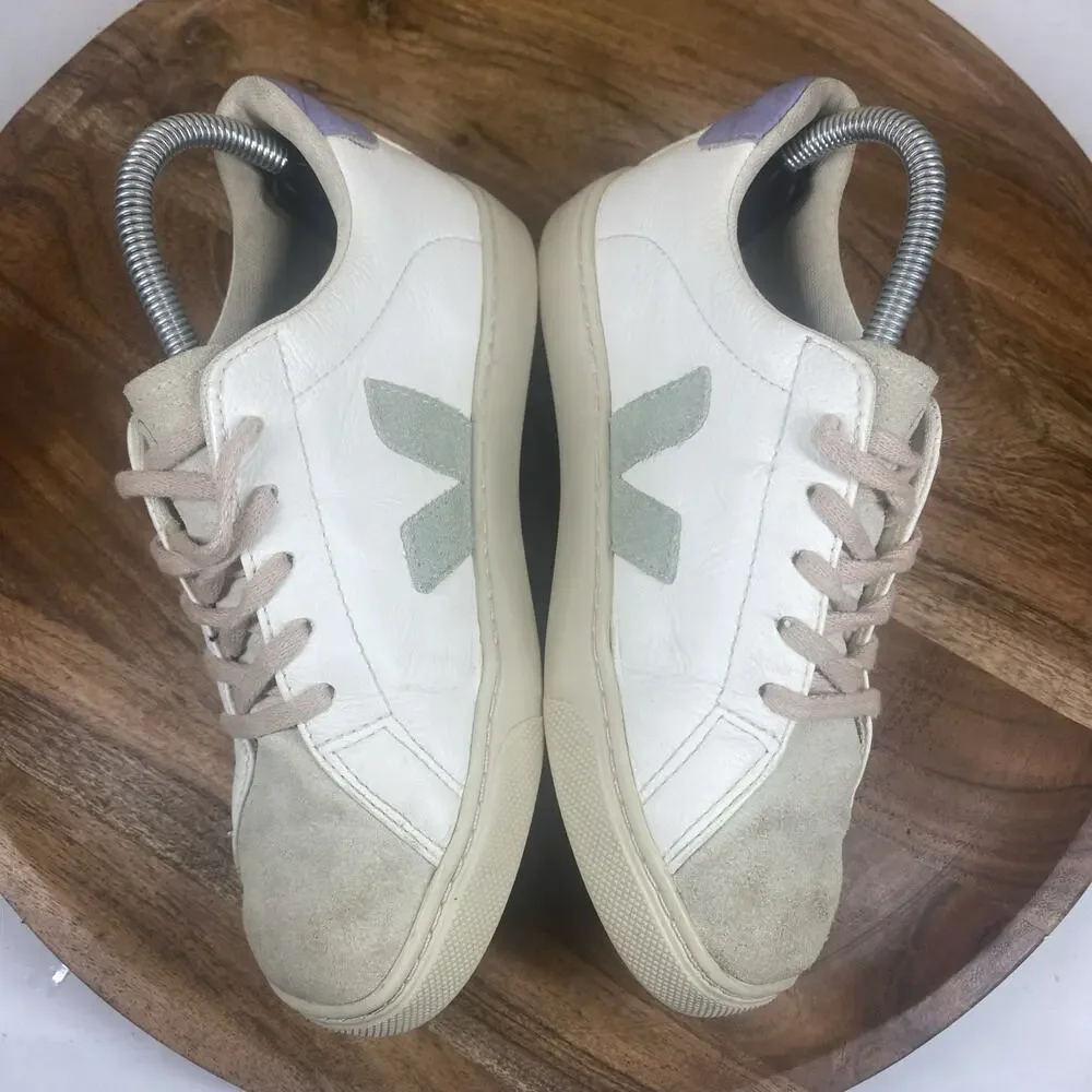 Veja Esplar Girls Kids Toddlers White Green Purple Size 3Y Shoes Sneakers